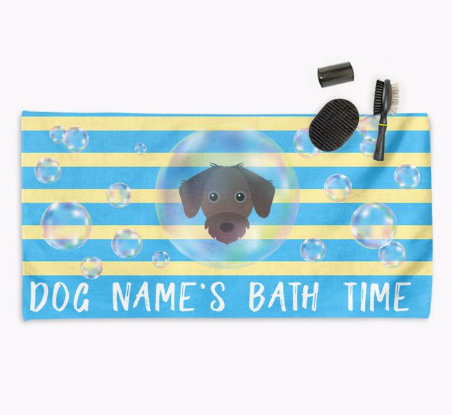 'Bathtime' Personalized Towel for your {breedCommonName}